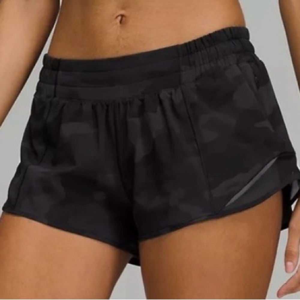 lululemon athletica Black Camo Athletic Shorts